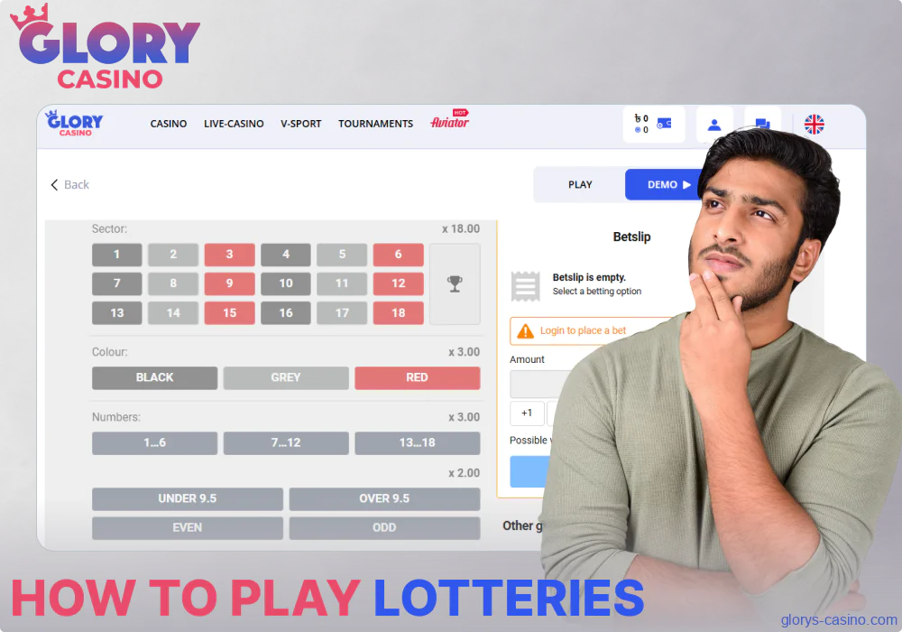 Guide on playing Glory Casino গৌরব ক্যাসিনো lotteries for players from Bangladesh