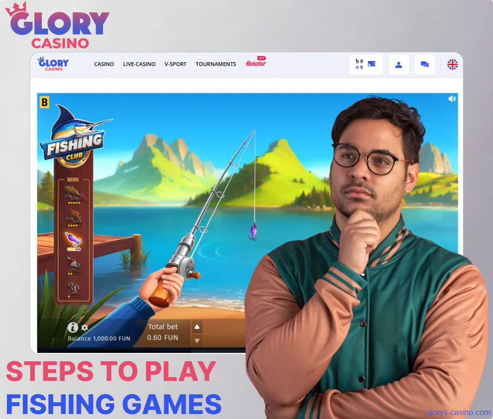 Instructions on playing fishing games on Glory Casino গৌরব ক্যাসিনো for players from Bangladesh